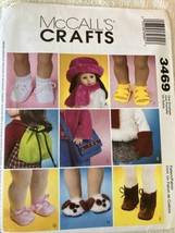 McCall&#39;s Doll Accessories Pattern 3469 Size 18&quot; UNCUT - $10.39