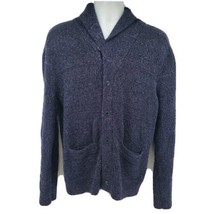 J.Crew Mercantile Cowl Neck Cardigan Knit Sweater Size M Blue G0692 - $27.67