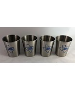 NEW Lot of 4 Bud Light Beer Texas State Stainless Steel Cups 3-1/4&quot; x 2-... - $376.15 MXN