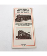 Greenbergs Pocket Price Guide Lionel Trains 1985 Edition 6565 - $12.86
