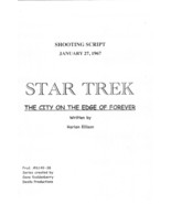 STAR TREK: CITY ON THE EDGE OF FOREVER by Harlan Ellison 1967 TV series ... - $21.99
