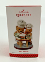 Hallmark Keepsake Christmas Ornament Busy Bakers 2013 Teddy Bear Gingerb... - $19.75