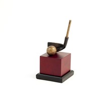 Bey Berk 9&quot; Golf Club Head Sculpture on Burl Wood Base - £63.10 GBP