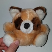 VTG Rollo Russ Berrie Brown White Raccoon Plush 4.5&quot; Stuffed Animal Toy - £16.86 GBP