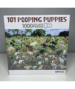 101 Pooping Puppies - 1000 Piece Jigsaw Puzzle Fun Wares - New, Sealed - £19.54 GBP