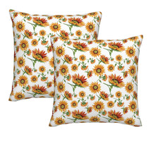 Decorative Sunflower throw pillow cover floral pillow cases square 18X18... - £12.57 GBP