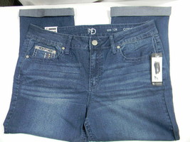 Women&#39;s New Directions Capri Jeans Size 12R Rhinestone Pockets Cuffed NWT - $489.03 MXN