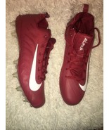 NIKE ALPHA MENACE LOW FOOTBALL CLEATS RED WHITE 922804 616 sz 16 new - £61.76 GBP