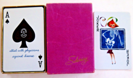 Vintage SCHERING Corp Playing Cards Medical Doctor Xray Circa 1960s - £14.42 GBP