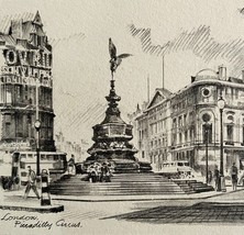Piccadilly Circus Street View 1901 Victorian London Print Art DWFF10 - €43,21 EUR