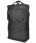 Hipack Travel Rolling Duffle Bag Large Black - $29.69