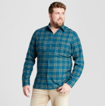 Goodfellow &amp; Co Standard Fit Plaid Flannel Shirt Big &amp; Tall 2XB  3XBT  N... - $17.99