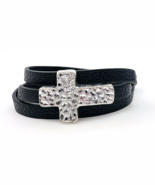 Premier Designs Wrapped In Faith Hammered Cross Wrap Bracelet - $21.78