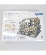 ROKR 3D-Marble Night City Marble Run LGA01 Gears/Steel Balls Wood Puzzle... - $37.95