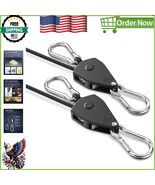Durable Ratchet Tie Downs with Carabiner Hooks - 2-Pack Heavy Duty 8ft S... - $245.43 MXN