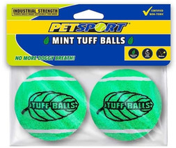 [Pack of 3] Petsport Tuff Mint Balls Industrial Strength Tennid Ball Dog Toys... - £26.35 GBP
