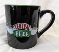 FRIENDS CENTRAL PERK COFFEE SHOP CAFE TV SHOW MUG 14 OZ GREEN AND BLACK ... - £15.70 GBP