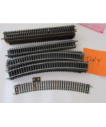 Lot of HO Track Feller Garnet Italy Curved Straight Steel Terminal &amp; Bra... - $258.54 MXN