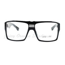 Súper Nerd Lente Transparente Gafas Boxy Cuadrado Marco Gafas - £7.79 GBP