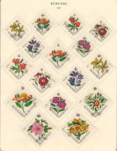 BURUNDI  1966 Very Fine Precancel Hinged Stamps on List Scott # 141-156 ... - $18.86