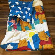 Vintage Disney Winnie The Pooh &amp; Piglet Clouds Twin Bed Reversible Comfo... - $94.99
