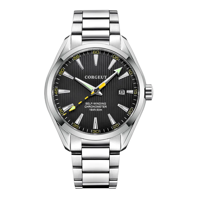 NH35 Watch For Men 41mm Male clock Automatic calendar date Mechanical Sa... - £112.55 GBP