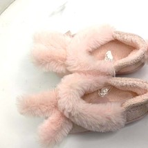 Wonder Nation toddler sz 5 6 pink bunny slippers With Furry Ears - £7.09 GBP