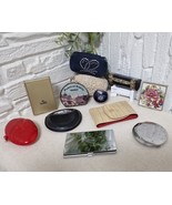 Rare Vintage Accessories Lot: Compact Mirrors, Pillbox, Manicure Sets an... - $132.47 CAD