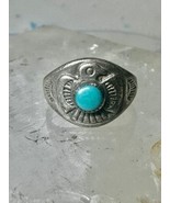 Navajo Phoenix ring turquoise size 4.75 sterling silver Bell trading wom... - $1,620.43 MXN