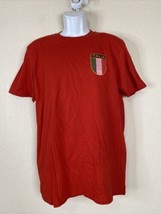 Gildan Softstyle Men Size M Red Italia Soccer T Shirt Short Sleeve Italy EUC - £7.43 GBP