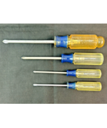 4 Vintage Craftsman Phillips Cross Point Screwdriver Lot of 4 - WF Series - $16.38 CAD