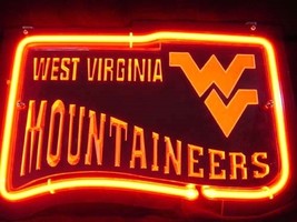 NCAA University Of West Virginia Mountaineers Beer 3D Neon Light Sign 9&quot; x 6&quot;  - £156.48 GBP