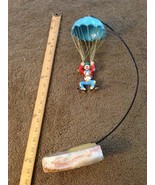 Ron Lee World of Clowns art Clown Parachuting style L 304 euc - $134.59 CAD