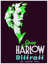 6293.Jean Harlow in Riffraff, Spencer Tracy.Poster.Wall Art Decorative. - £12.81 GBP+