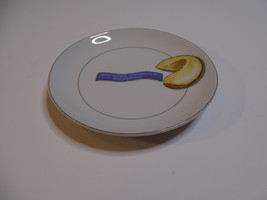 Nancy Green Fortune Cookie Cheese Appetizer Plate Porcelain White Blue &amp;... - $2.99