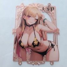 Marin Bikini Pose Metal Card Limited LSP 082/200 Goddess Story Anime Card - $24.74