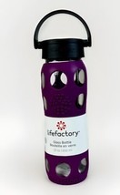 LIFEFACTORY 22 oz Glass Water  Bottle With Silicone Sleeve Screw Top- Pu... - $18.68