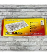 Keys U See Keyboard Large Print Wired Keyboard -- Untested - £18.32 GBP