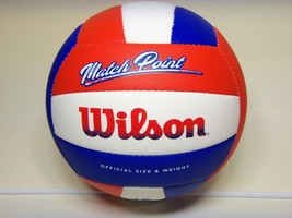 WILSON MATCH POINT VOLLEYBALL OFFICIAL SIZE &amp; WEIGHT      NEW OUT OF PAC... - £7.70 GBP