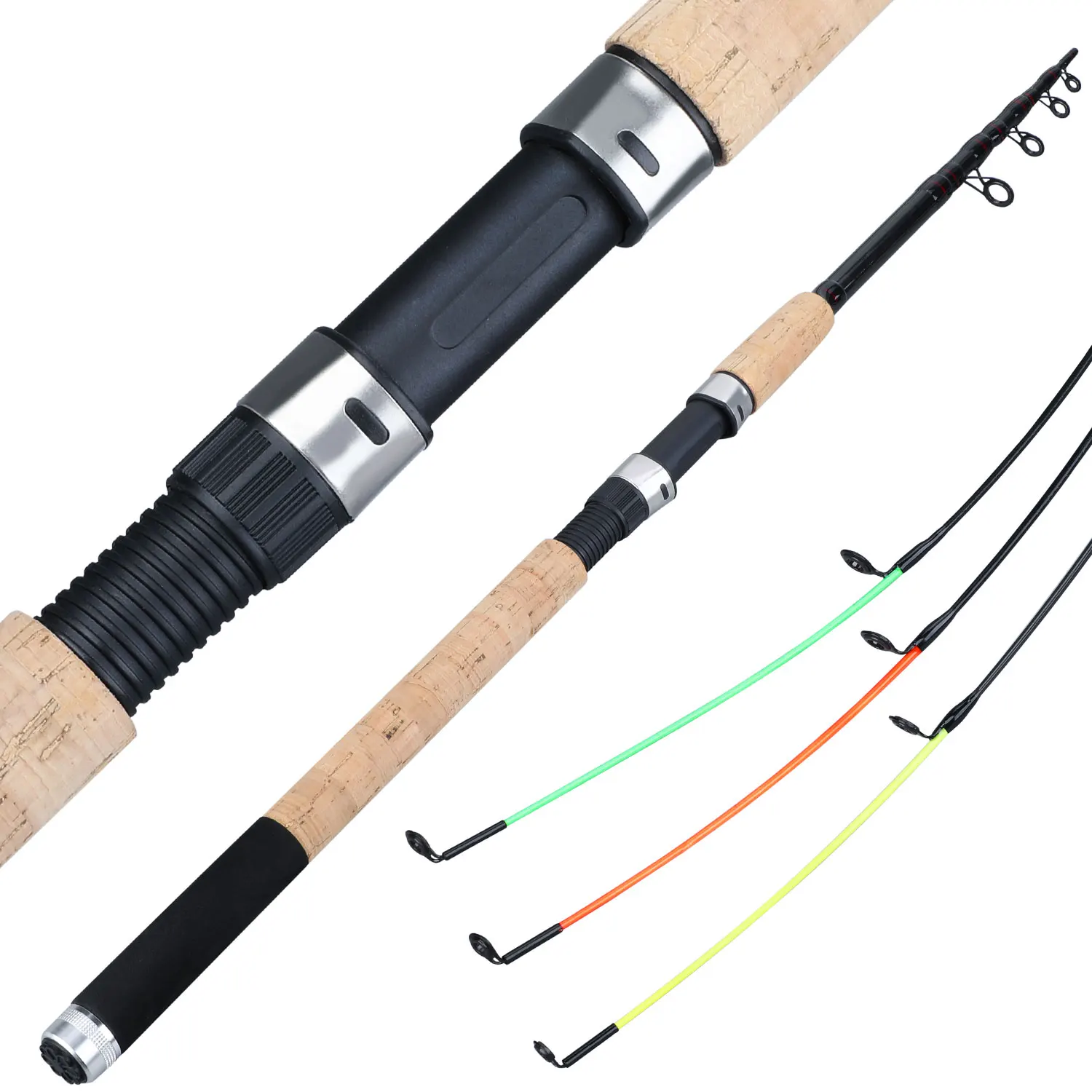 Sporting SouAilang 3.0-3.6m Feeder Fishing Rod 2/6 Sections TelescopicSpinning T - £59.15 GBP