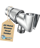 ALL METAL Handheld Shower Head Holder - CHROME - Adjustable Shower Wand ... - £30.62 GBP