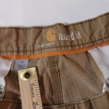 Carhartt 101168-257 Men's Brown Tappen Force Relaxed Fit Cargo Shorts Size 40×11 image 5