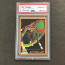 1991-92 SkyBox #270 Derrick McKey Signed Card AUTO PSA Slabbed Supersonics - £38.10 GBP