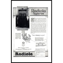 1924 Radiola Super-VIII 8 Console Radio Vintage Print Ad RCA Wall Art Photo - £9.24 GBP