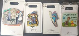 (4) NEW Disney collection Pins Lot. Pooh, Stitch, Dalmatians, Serve&amp;Protect - $1,170.83 MXN