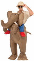 Forum Novelties Men&#39;s Ride An Elephant Inflatable Costume, Multi, One Size - £116.58 GBP