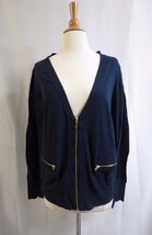 Juicy Couture Regal J zip cotton logo  Cardigan pockets  XL new - $54.45