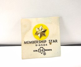 Girl Scouts Membership Star Lapel Hat Pin Pinback - £4.08 GBP