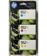 HP 952XL Cyan Magenta YeIlow Ink Set N9K30BN L0S61AN L0S64AN L0S67AN Ret... - £117.97 GBP