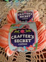 New Crafter&#39;s Secret Yarn 100% Cotton mango stone washed Medium Worsted ... - $204.66 MXN
